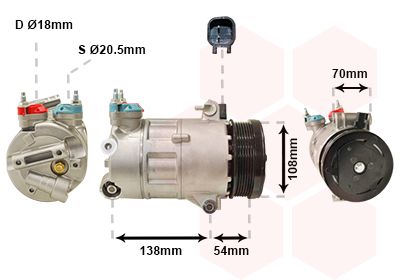 VAN WEZEL Kompressor,kliimaseade 1800K478